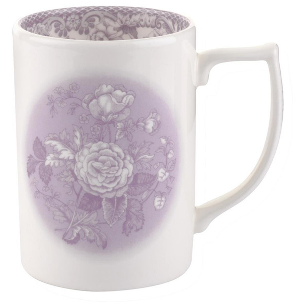 Кружка 350мл Spode Деламер, сельские мотивы розовая