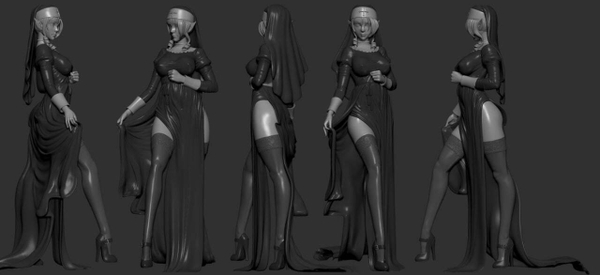 Фигурка Монахиня nsfw