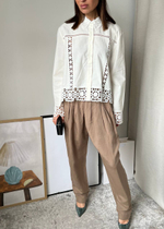 Хлопковая блузка Zara, L