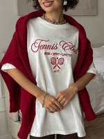 Футболка с вышивкой Tennis clube