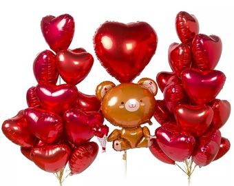 Фигуры из фольги на 14 февраля