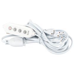 Разветвитель сетевой для линейных светильников ЭРА 5х IEC C7 2pin+timer на 5 точек с таймером 9, 12, 15H 2м | Аксессуары для фито светильников