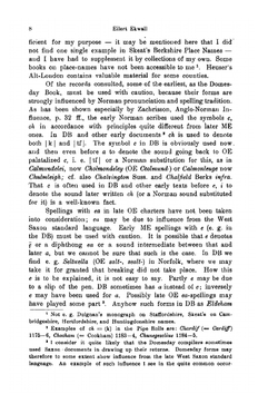 Contributions to the history of Old English dialects | Ekwall Eilert