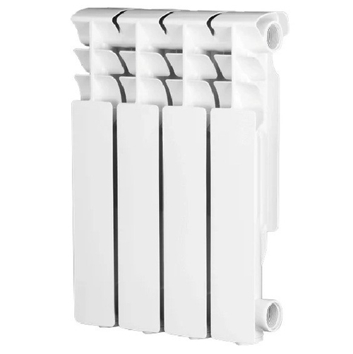 Радиатор алюминиевый Evolution EvA 350 боковое подключение белый 4 секции