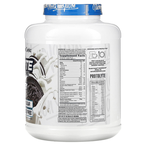 VMI Sports, ProtoLyte, 100% изолят сыворотки, молоко и печенье, 2089 г (4,6 фунта)