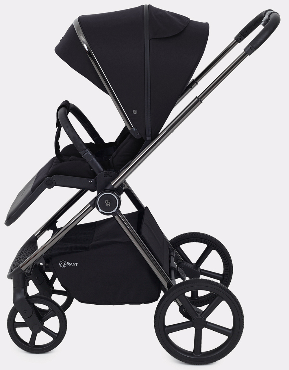 Детская коляска Rant Teo Black Chrome 3 в 1 Black