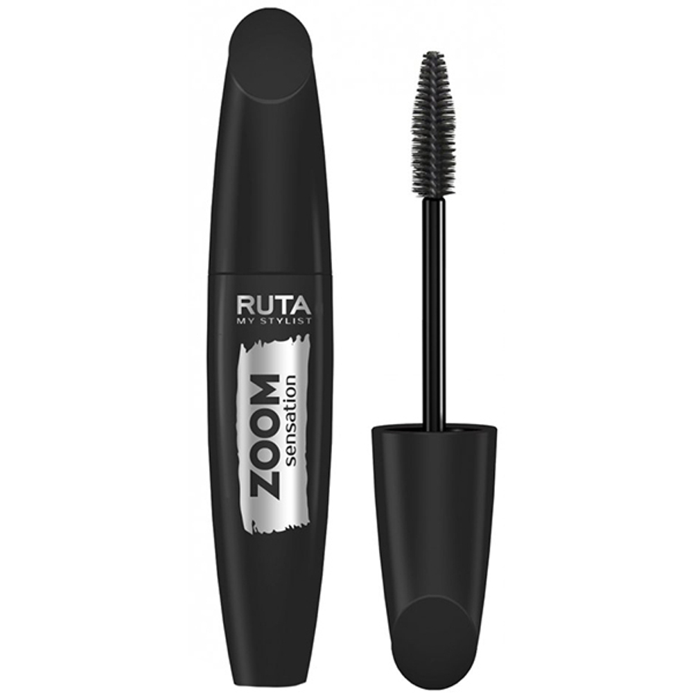 Ruta Тушь для ресниц Zoom Sensation, роскошные объем и длина, Черный, 13 мл