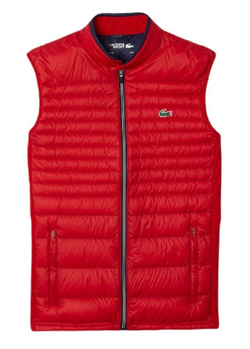 Мужская теннисная жилетка Lacoste Men's SPORT Lightweight Water-Resistant Quilted Vest - красный