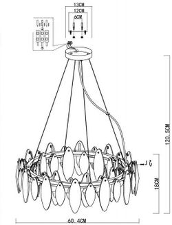 Подвесная люстра ST-Luce Ancona SL1227.303.08