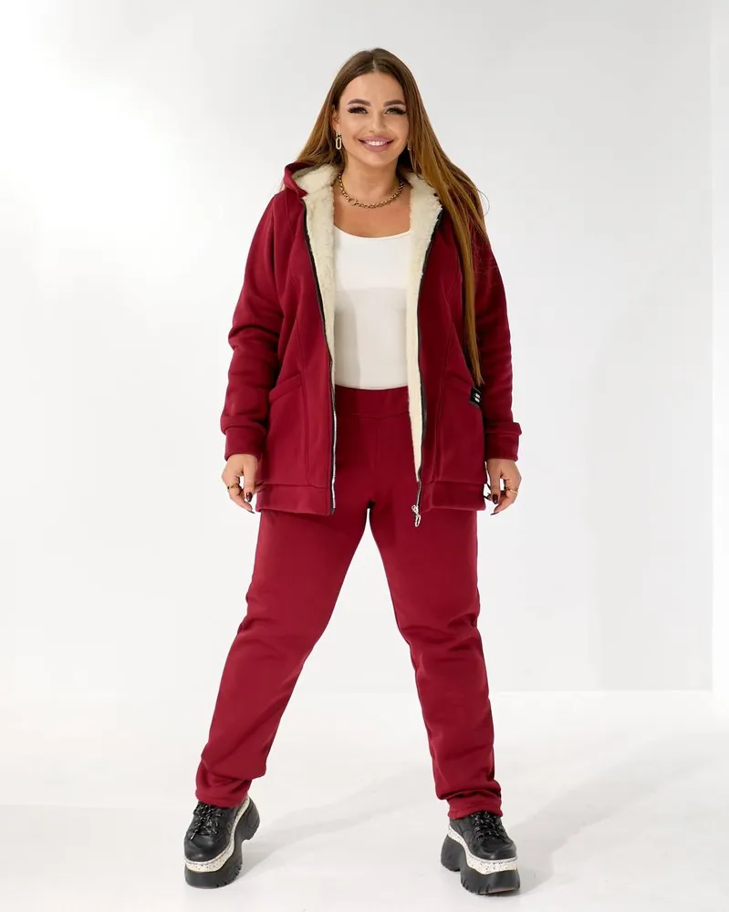 Костюм с мехом УК-5478-1 Фабрика Моды