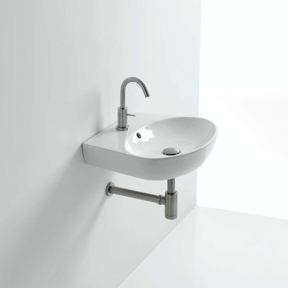 Раковина накладная/подвесная AXA H10 50х43 см овальная, белая 8209101