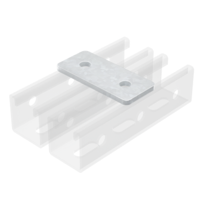 Пластина соединительная, длина 90 мм, 2отв., нержавеющая сталь AISI 304