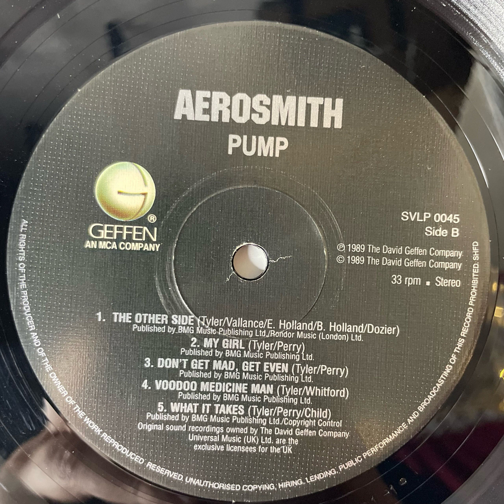 Винтажная виниловая пластинка LP Aerosmith Pump (Англия 1998) Simply Vinyl