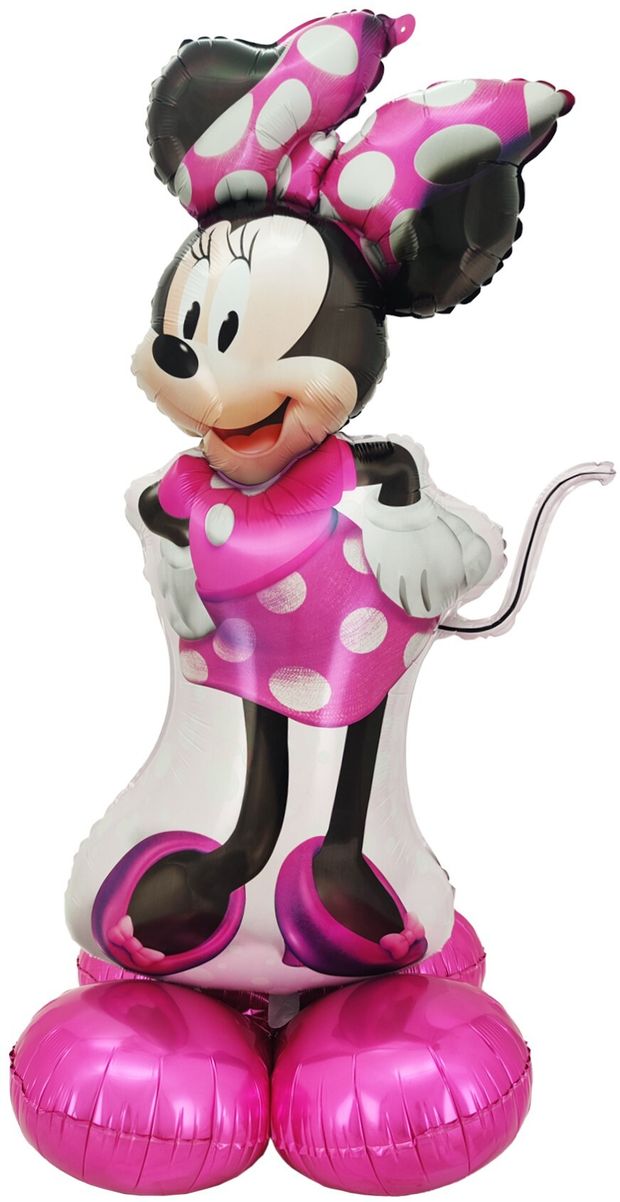 К Шар 3D (50''/127 см) фигура на подставке Минни Маус (ВОЗДУХ)