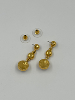 Серьги с разноцветными кабошонами Monet