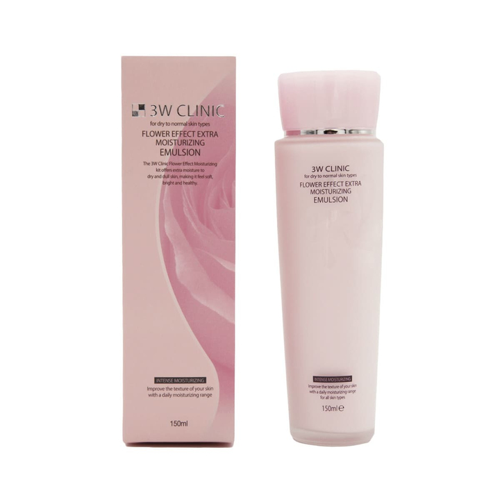 Эмульсия для лица 3W Clinic Flower Effect Extra Moisturizing экстраувлажняющая Emulsion 150 мл