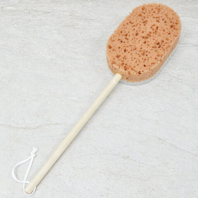 Губка для тела на деревянной ручке