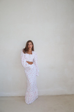 Юбка макси с цветочным принтом