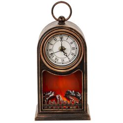 GAEM Часы настольные декоративные, L14,5 W11,5 H30 см, (USB, 2xLR14 не прилаг.)