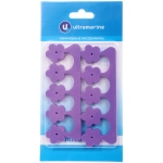 Разделители для пальцев ног на блистере «Ultramarine - цветок», цвет фиолетовый