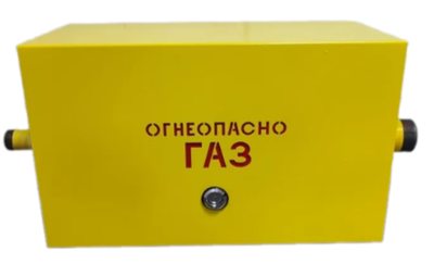 Шкафной газораспределительный пункт ГРПШ ОХТА-RF-10-1-ЛП (желтый)