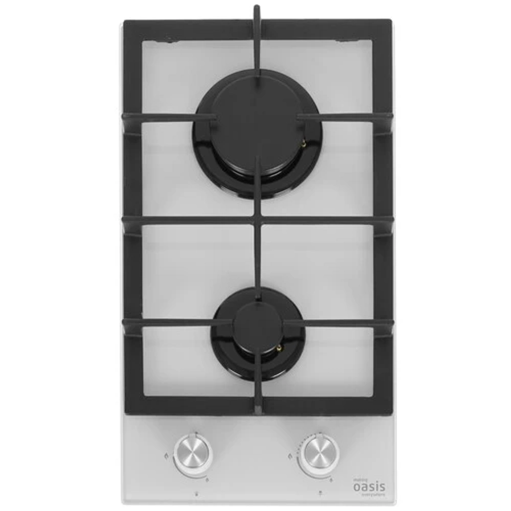 Варочная поверхность газовая Oasis P-GWD белая двухкон.