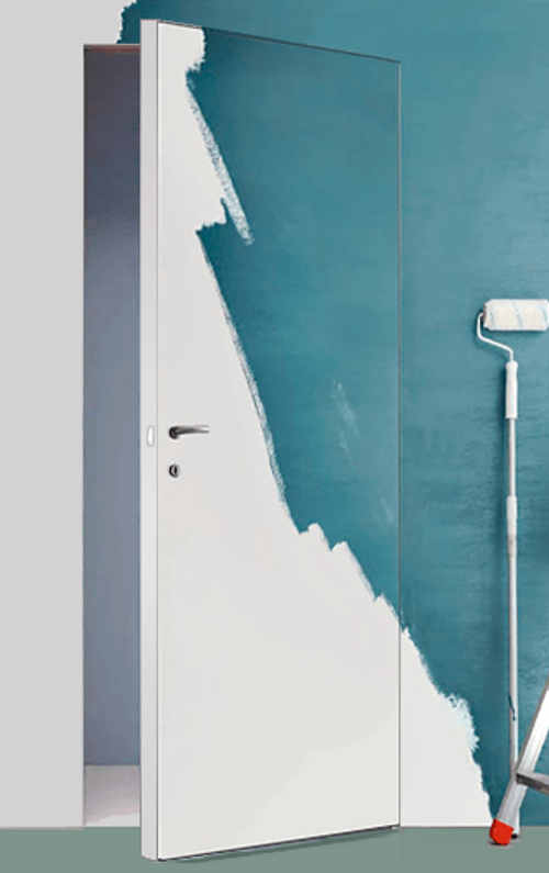 Дверь межкомнатная Профиль Дорс 0 Z INVISIBLE кромка ABS, цвет белый, экошпон, глухая