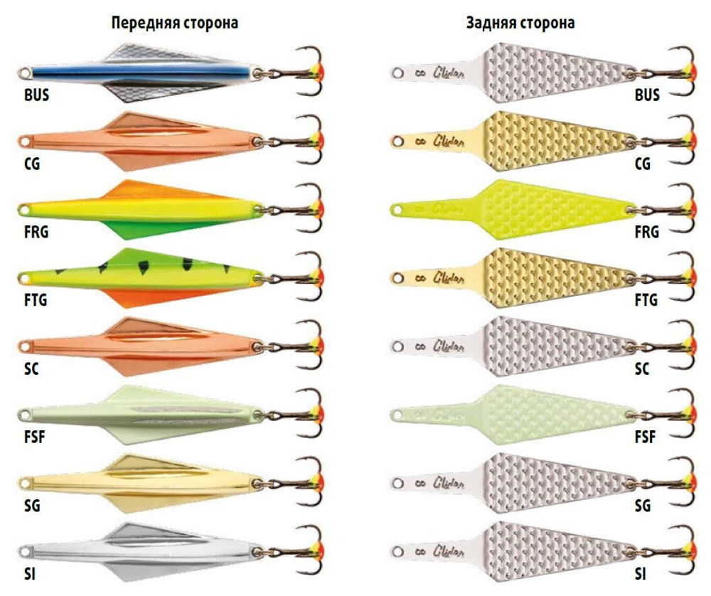 Блесна вертикальная Glider WGL080030FTG 1 штука