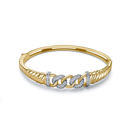 Браслет из золота 585 пробы с Фианит