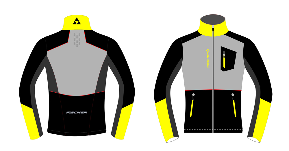 Детская куртка FISCHER Softshell Warm, черно-сер. GR8132-109
