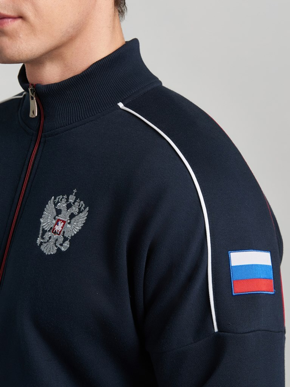 Спортивный костюм мужской Россия 124M-RT-1771 темно синий