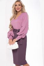 Платье "Безупречный силуэт" (лиловое) П8371 LT Collection