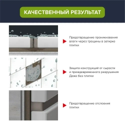 Гидроизоляция для ванны полимерная AquaMast, для душевой, кухни, пола, влажных помещений 5 кг