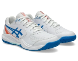 Детские Кроссовки теннисные  Asics Gel-Dedicate 9 GS - white/directoire blue