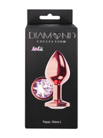 Анальная Пробка Diamond Moonstone Shine L Розовое Золото 4021-02lola