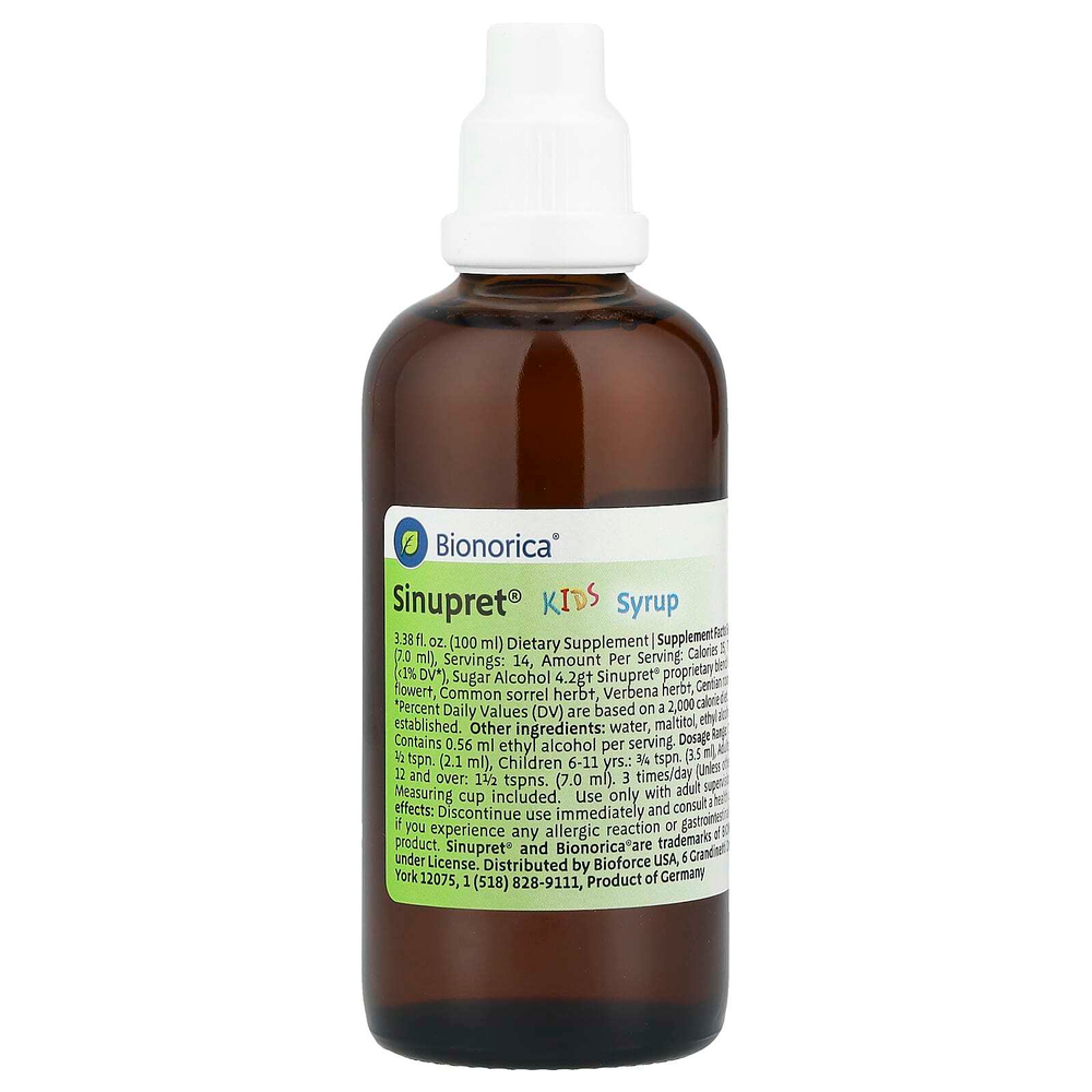 Bionorica, детский сироп Sinupret®, 100 мл (3,38 жидк. унции)