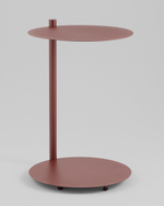 Журнальный столик Siara металл бордовый