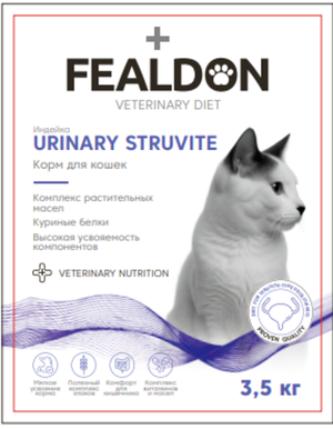 Сухой корм для кошек Fealdon URINARY STRUVITE