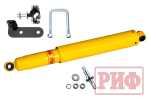 Демпфер рулевой с кронштейнами УАЗ Патриот, Профи 2019+ лифт 30-50 мм РИФ
