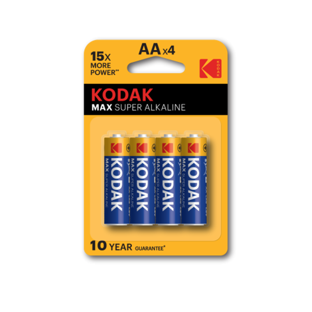 Батарейки Kodak LR6-4BL MAX SUPER Alkaline [KAA-4]