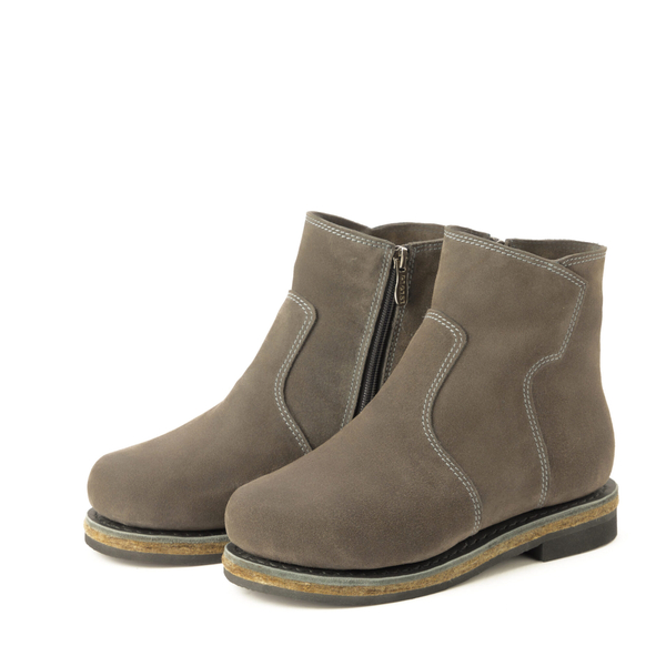 Унты-ботиночки женские из замши