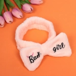 Повязка на голову «New collection Vostok - Bаd girl», цвет черный, розовый, голубой и сиреневый, 20*6см ( упаковка белый ZIP пакет )