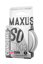 Презервативы Maxus 003, ультро-тонкие, латекс, железный кейс, 3 шт.