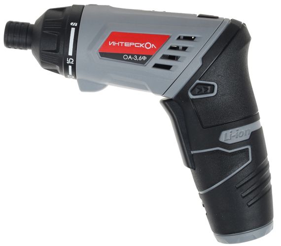 Аккумуляторная отвертка ИНТЕРСКОЛ ОА-3.6Ф 433.3.2.00