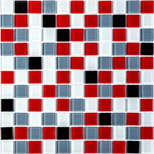 Joker мозаика Bonaparte стеклянная красный белый квадрат