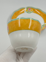 Чайная пара с жёлтой каймой Givenchy by Yamaka