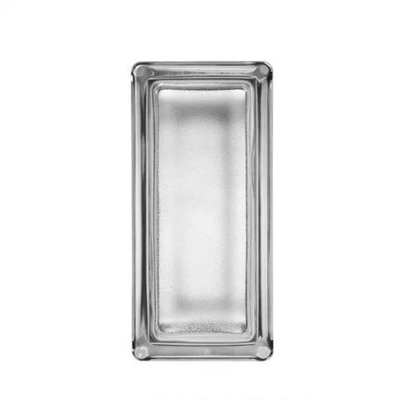 Стеклоблок половинка бесцветный Арктик Vitrablok 19х9х8см.