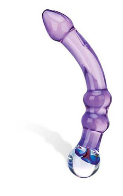 Стеклянный стимулятор точки G - Sidewinder, 18 см