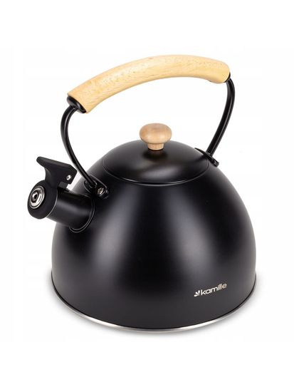 Чайник 2,5 л. из нержавеющей стали со свистком Kamille KM 0856