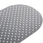 Коврик в ванну Селфи 68х38 ПВХ Глория серый